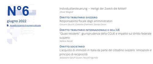 L’acquisto di immobili in Italia da parte del cittadino svizzero: limitazioni e principio di reciprocità - Novità fiscali