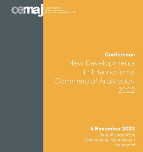 New Developments in International Commercial Arbitration
