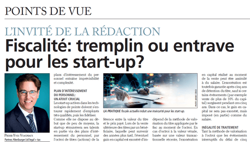 Fiscalité: tremplin ou entrave pour les start-up?
