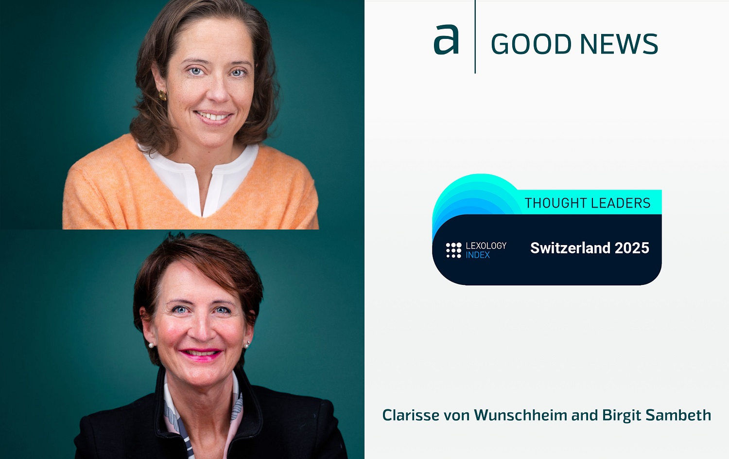 Truly honoured and grateful to be recognised as “Thought Leaders” for Switzerland by Lexology