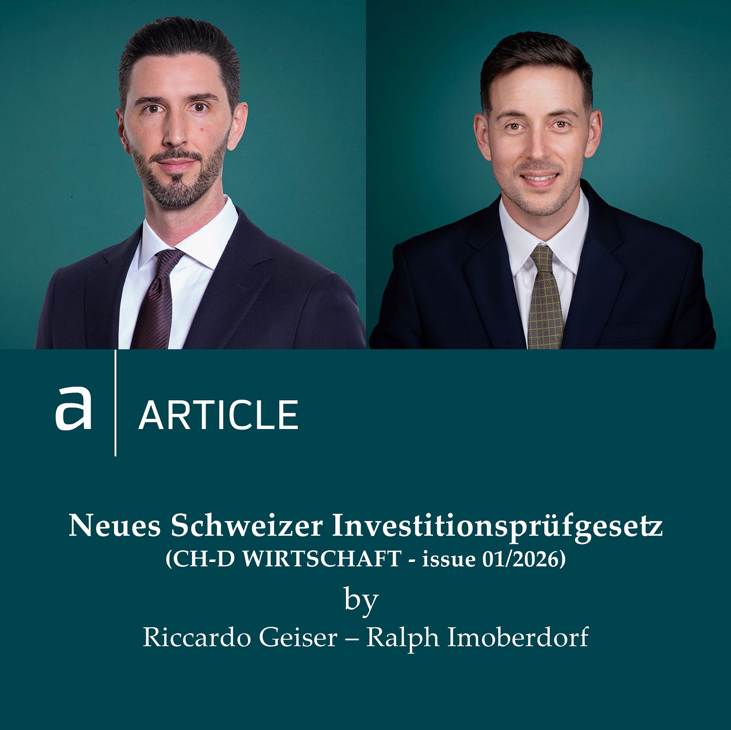 Nuova legge svizzera sulla verifica degli investimenti