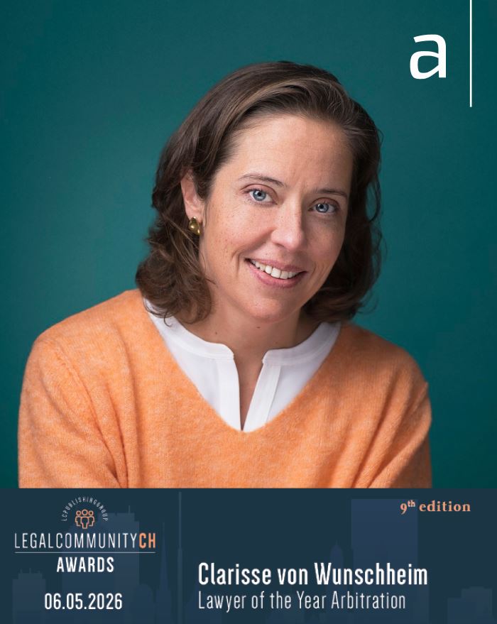 Legalcommunity award 2026 - Lawyer of the Year - Arbitration 