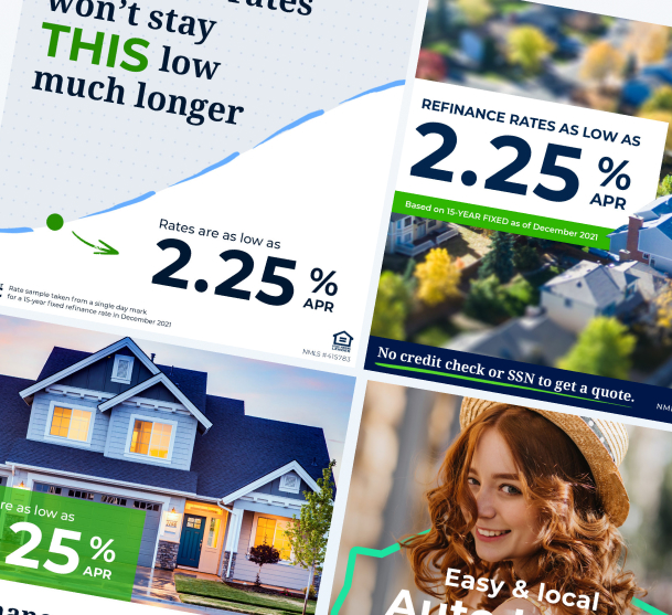 social and display ad design