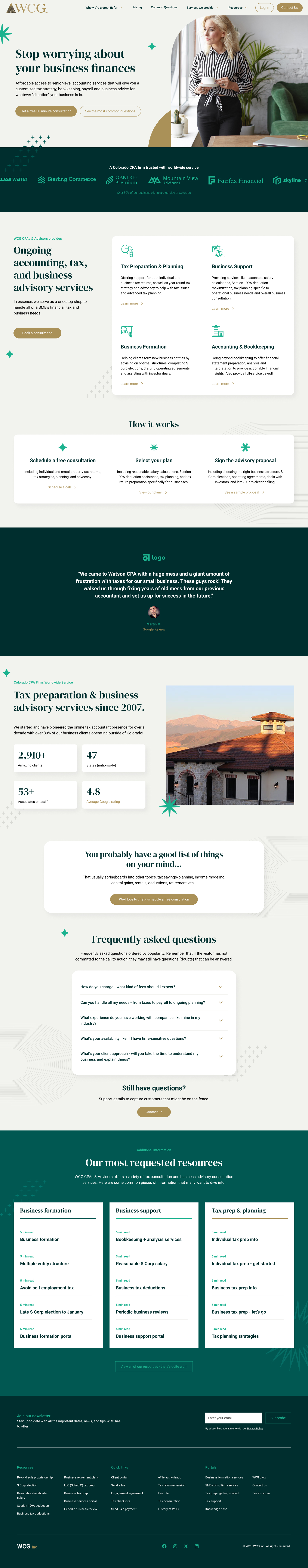 Discovery Center homepage concept