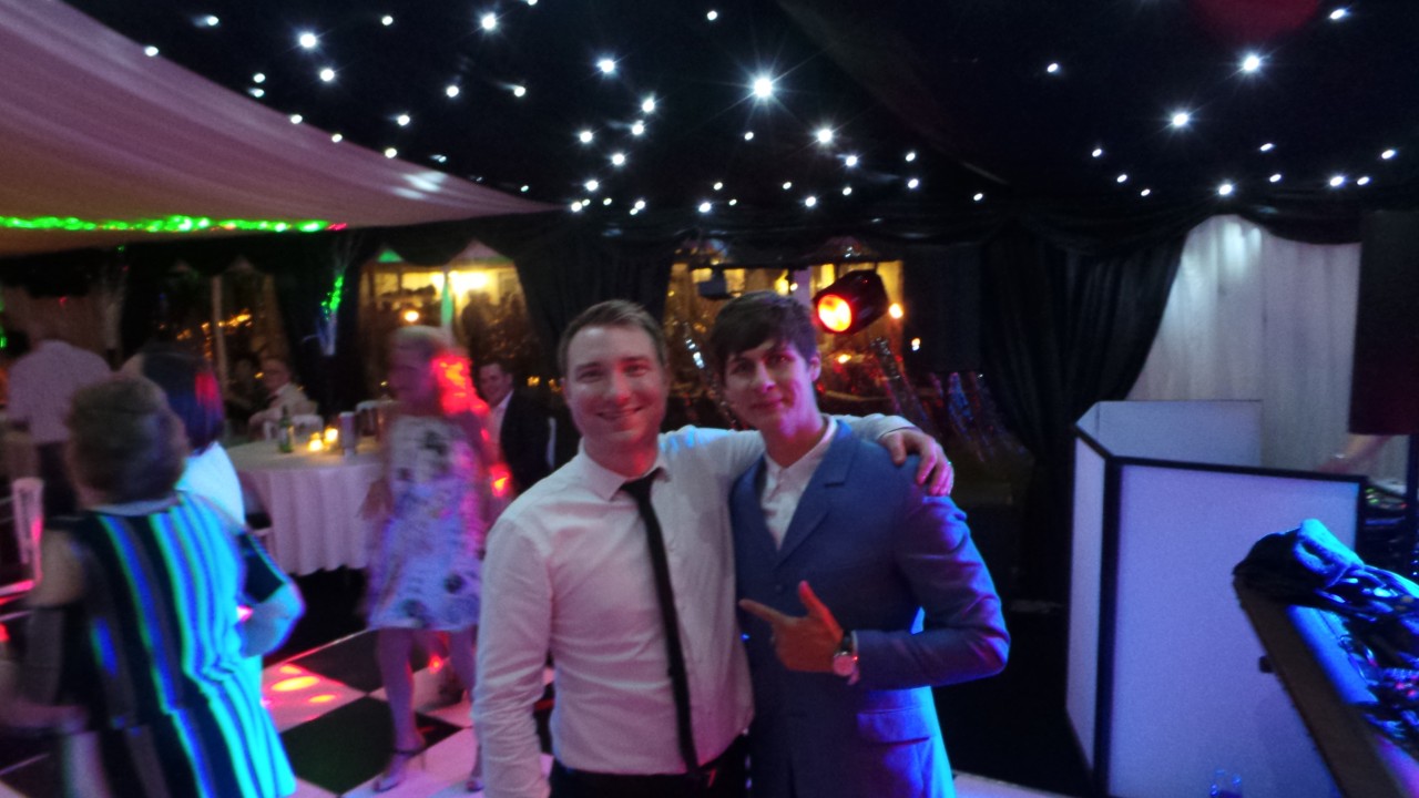 Playing for ITV2 celebrity magician - Ben Hanlin