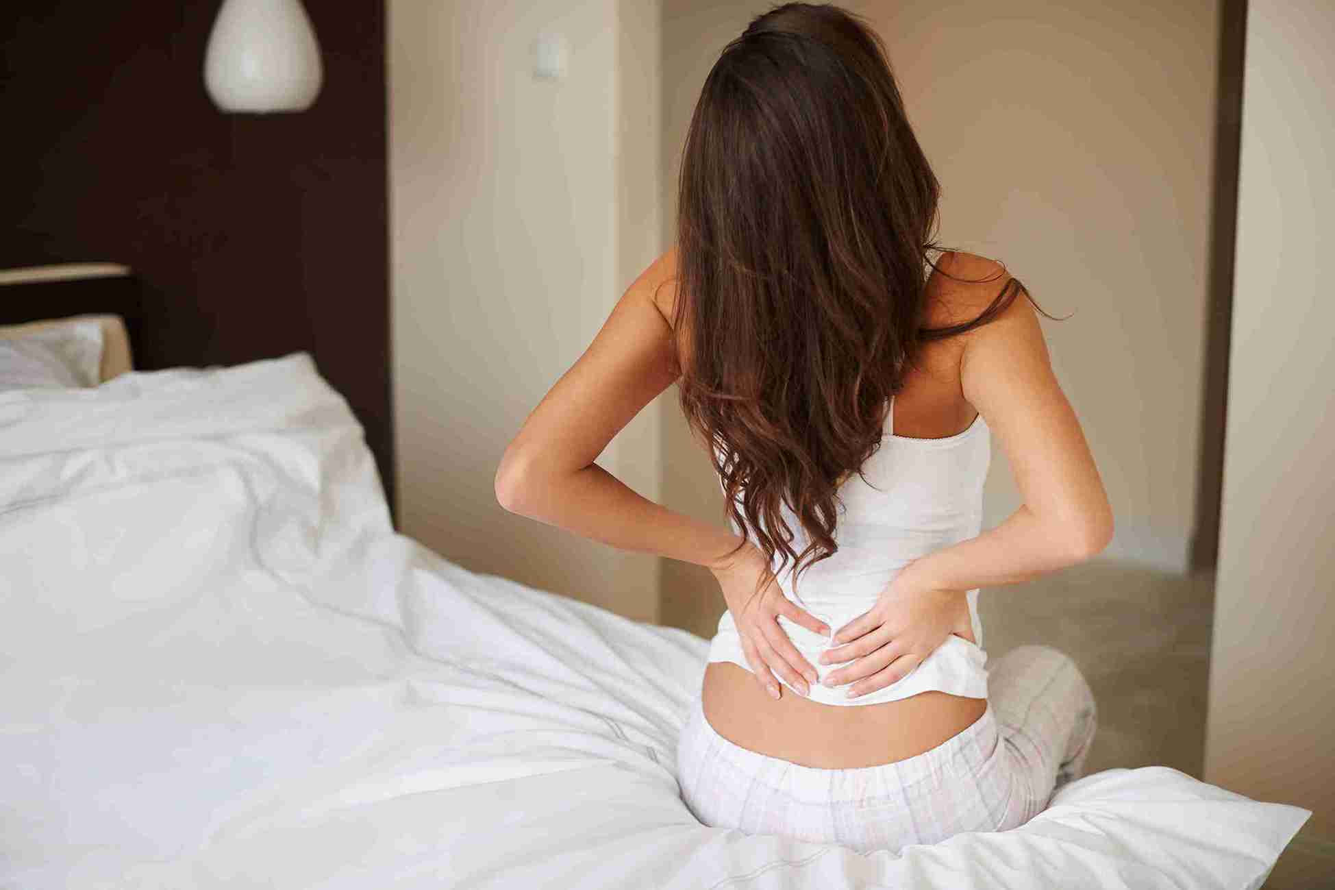 Middle back pain during period is commonly attributed to uterine cramps that spread outwards.