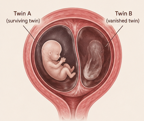 anishing Twin Syndrome, sometimes called disappearing twin syndrome