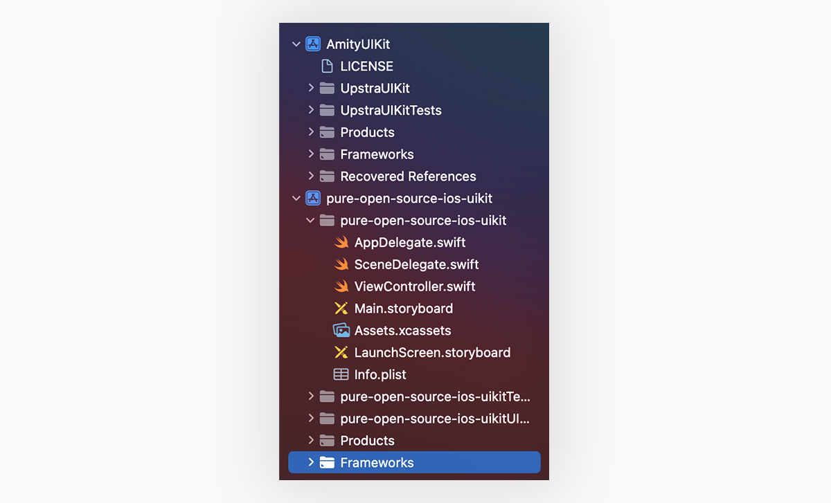 Xcode project directory