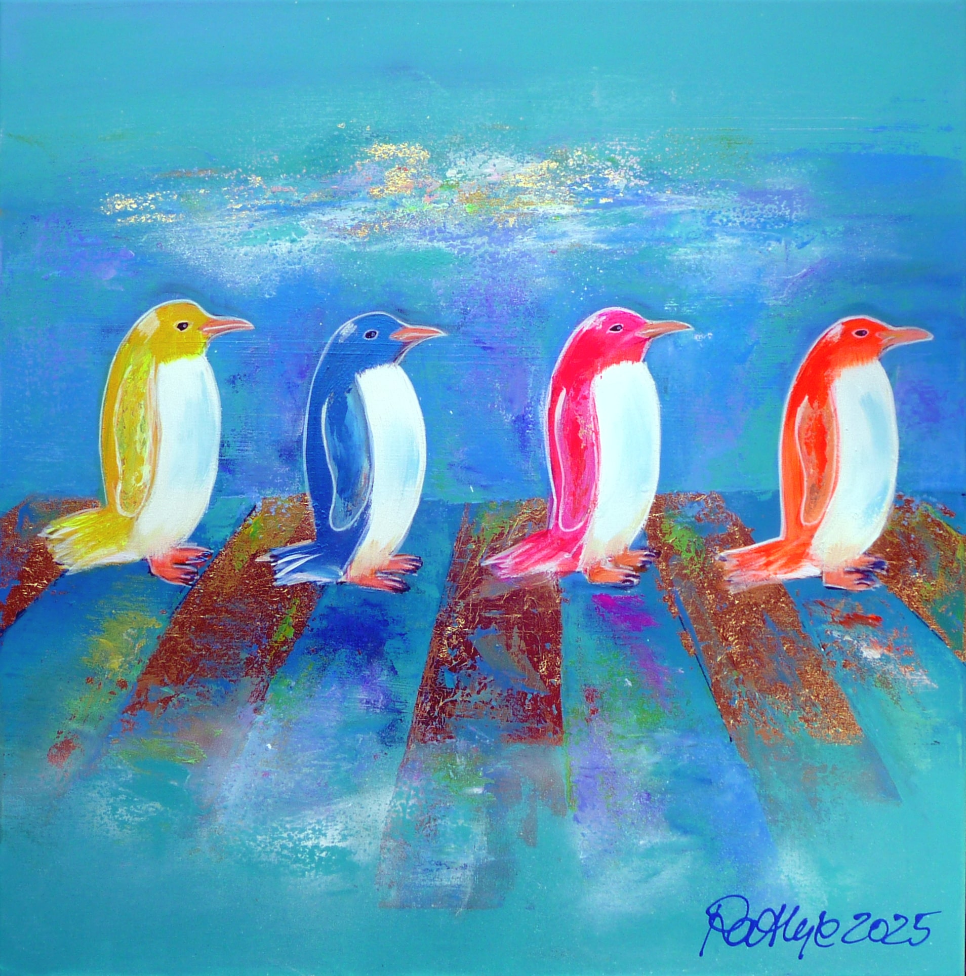 Motiv:"abbey road for penguins" 