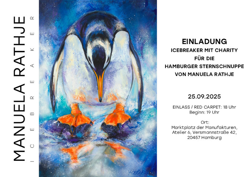 Vernissage ICEBreaker mit Charity am 25. September in Hamburg