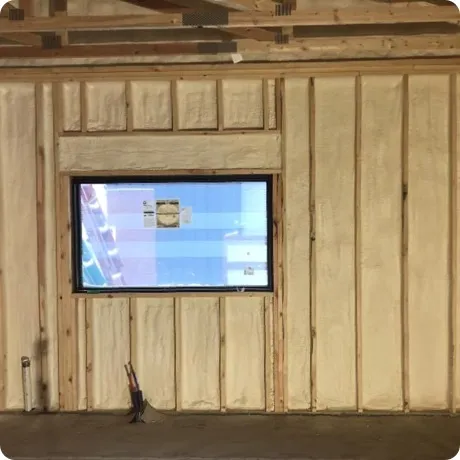 spray foam walls