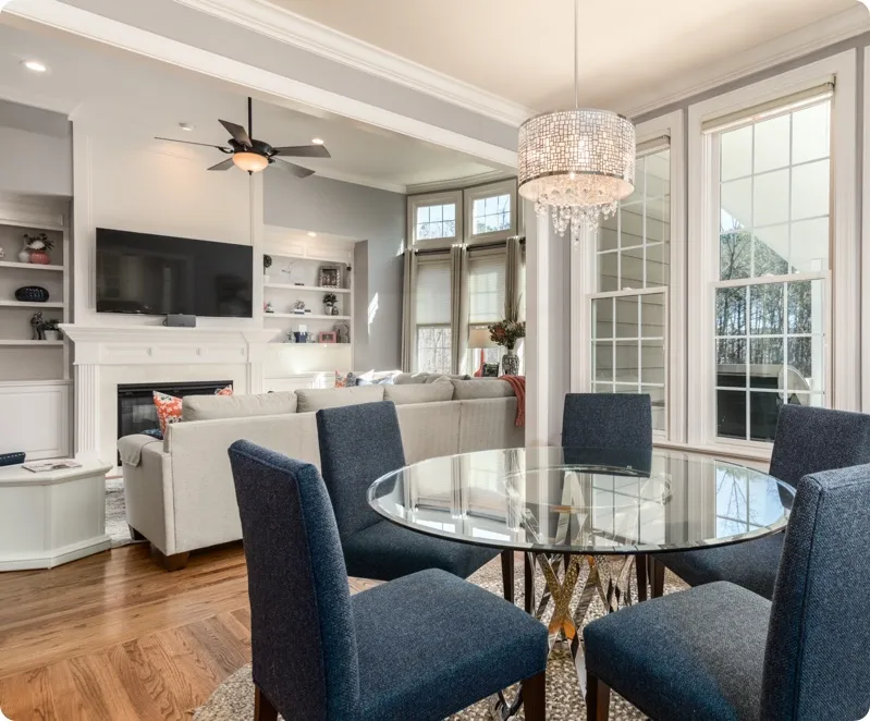 new construction home family room