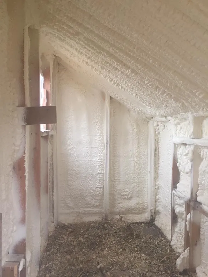 spray foam wall