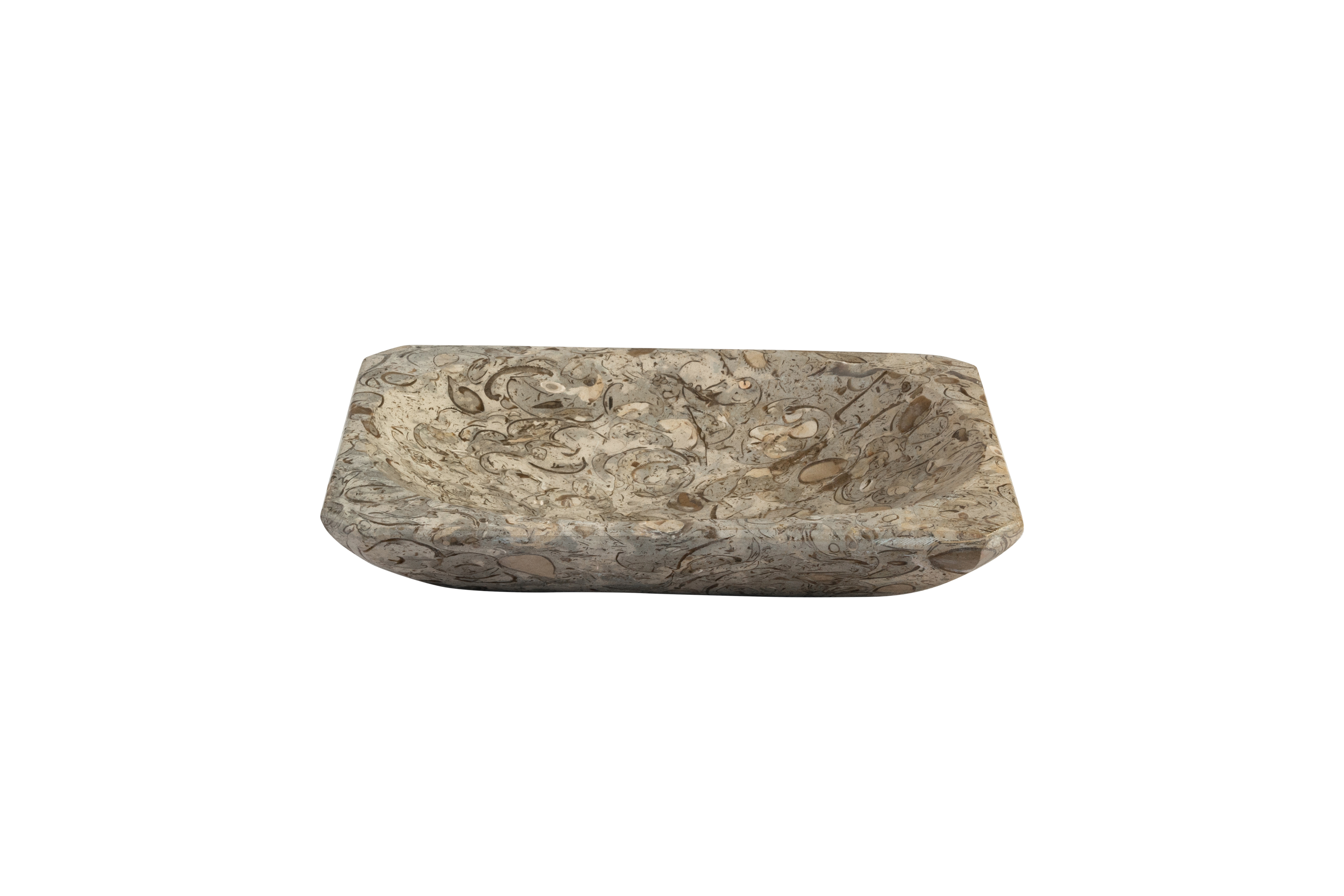 Moroccan grey fossil ashtray