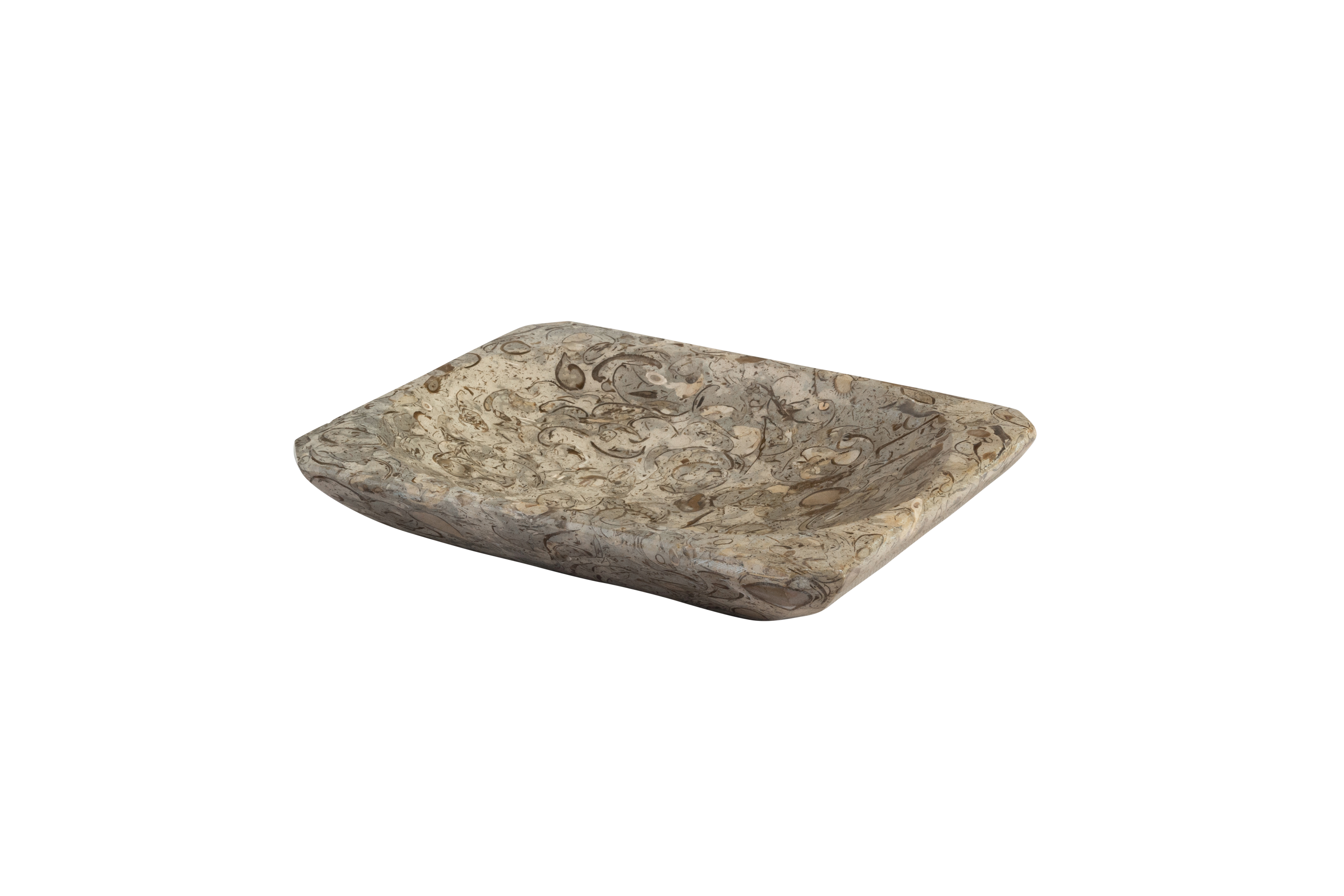 Moroccan grey fossil ashtray
