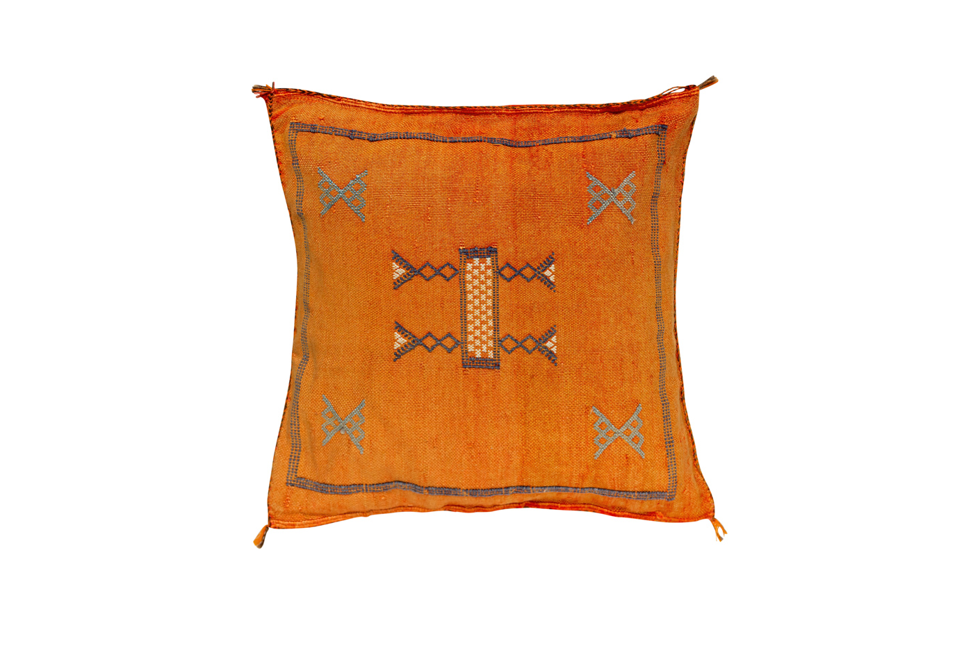 Moroccan orange cushion
