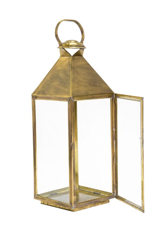 Farol Marroquí en bronce-55 Cm.