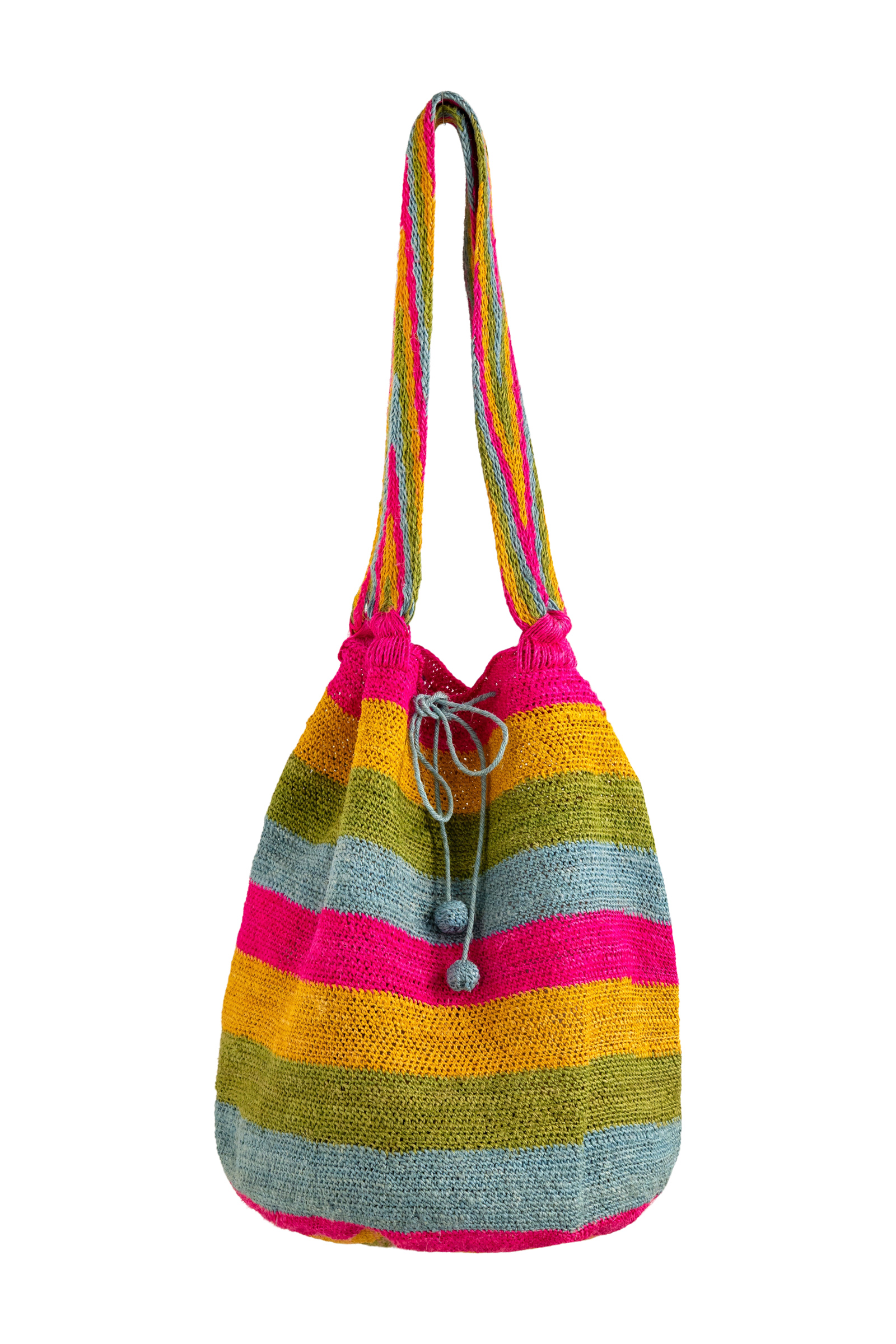 Mochilon en fique - arcoiris