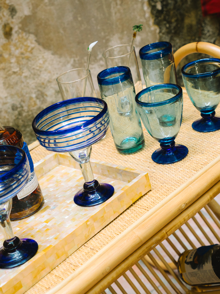 Medium blue cup