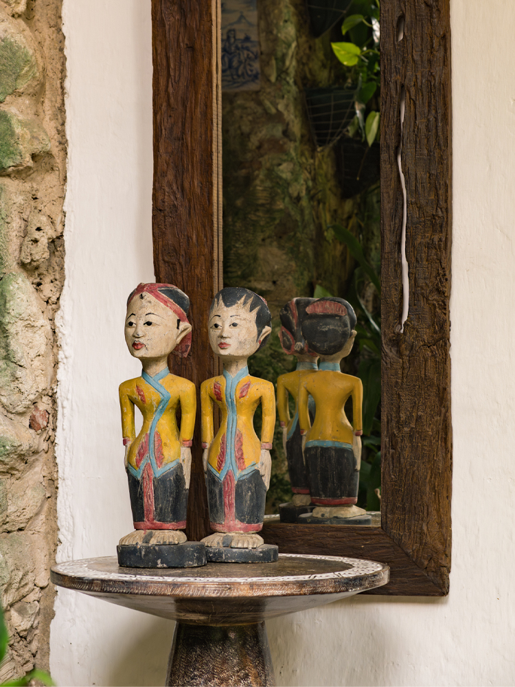 Pareja Blonyos decorativos 50 Cm  - amarillo
