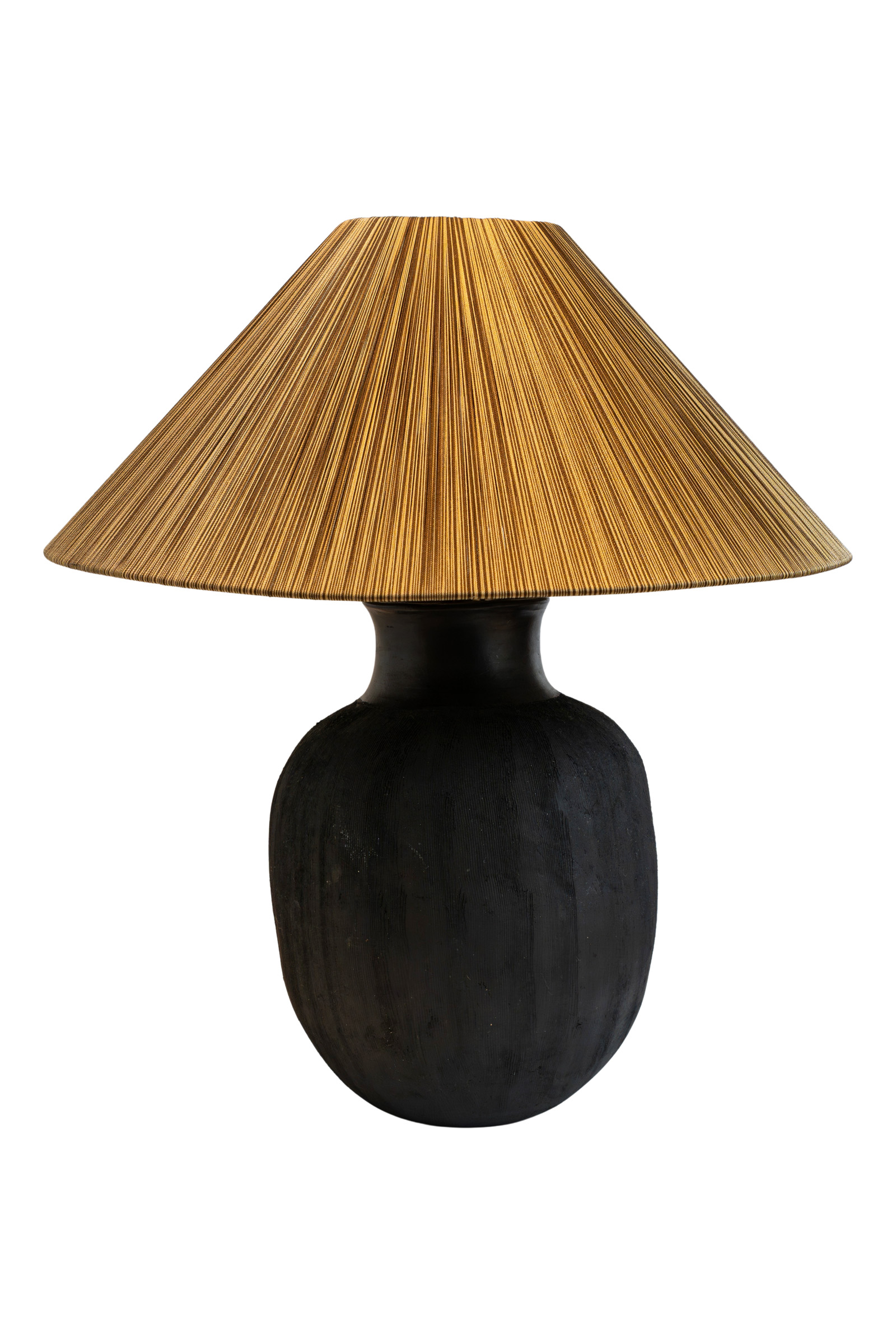 Lampara de mesa en cerámica de La Chamba