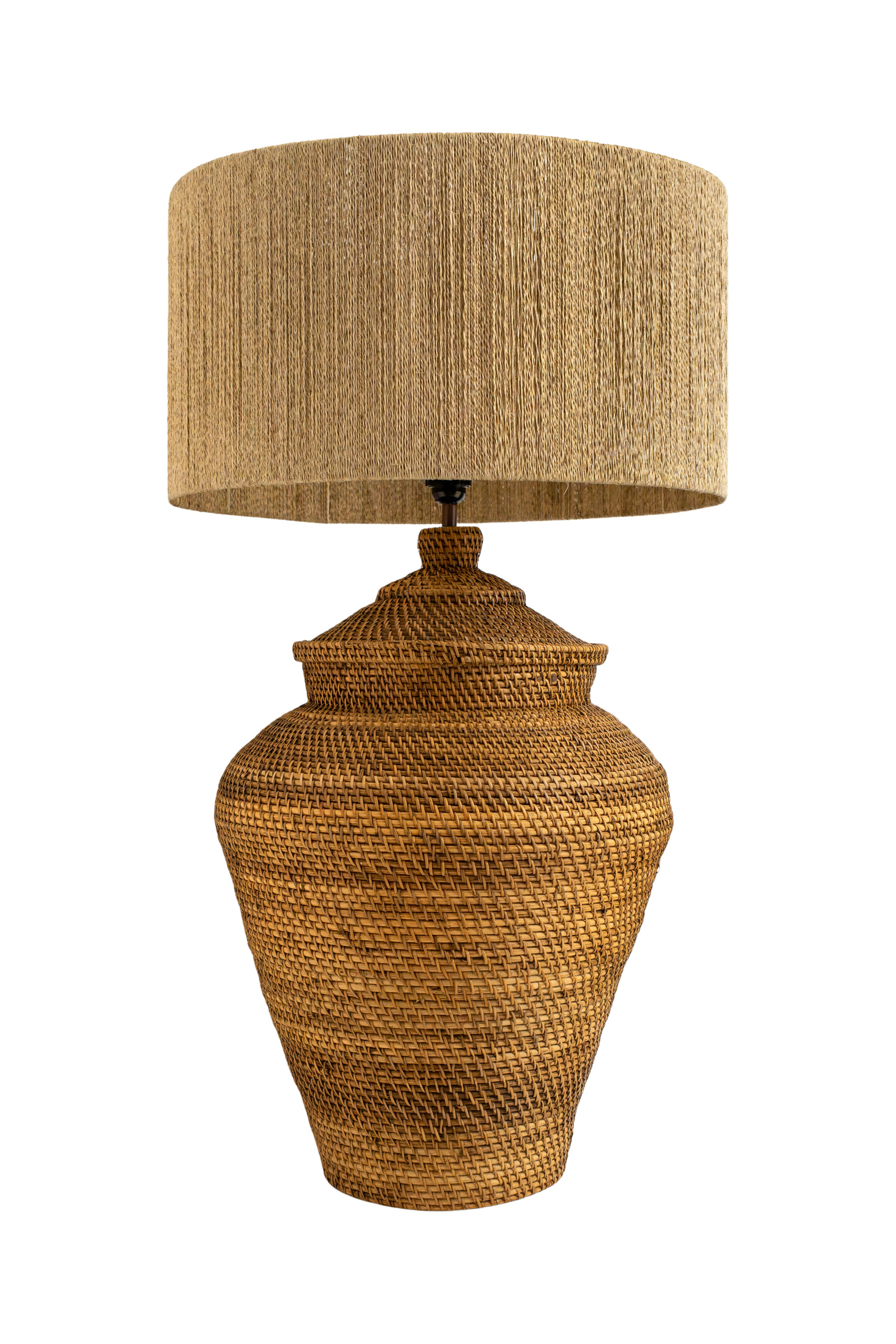 Lámpara de mesa en rattan 98 Cm