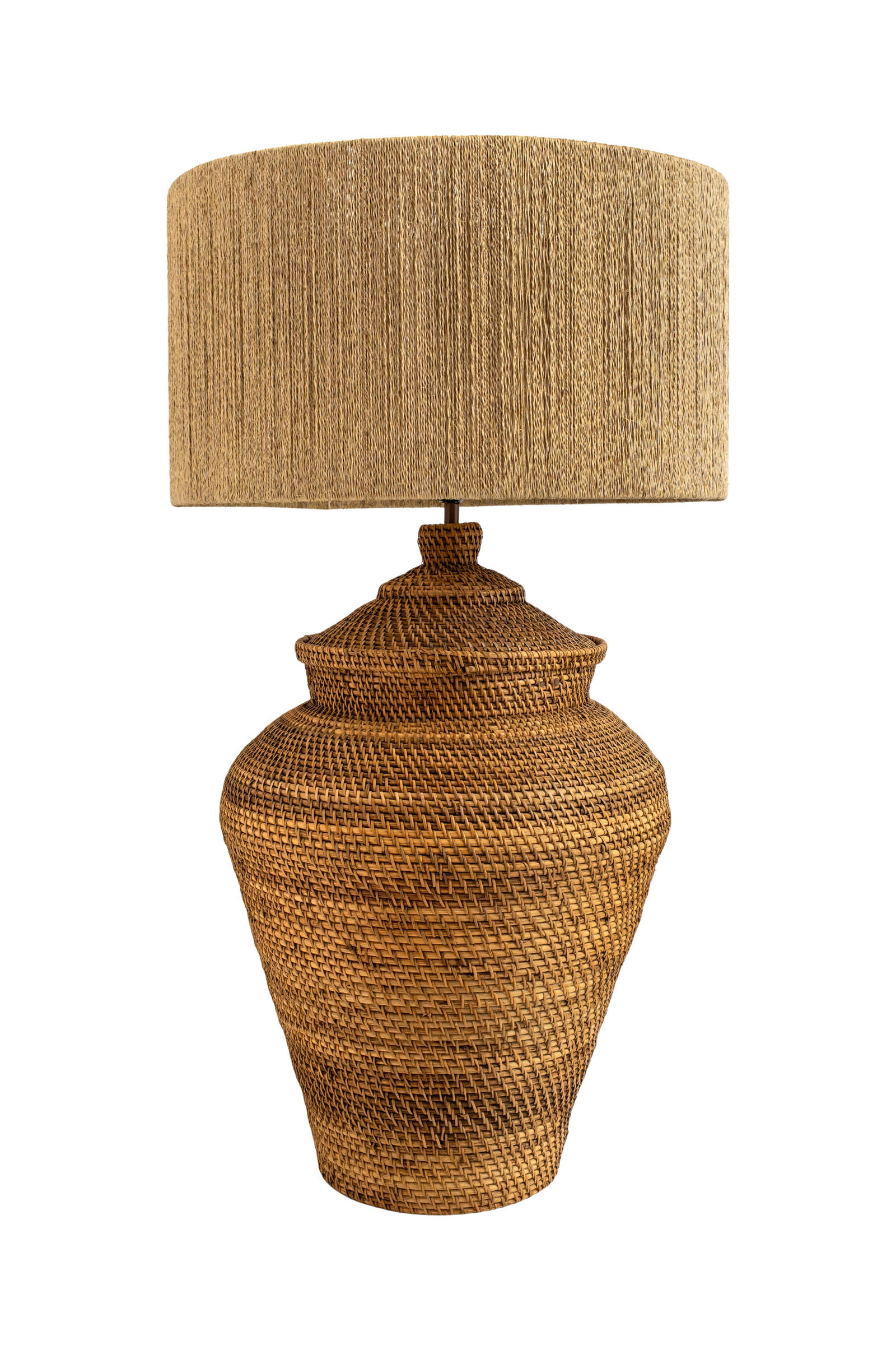 Lámpara de mesa en rattan 98 Cm