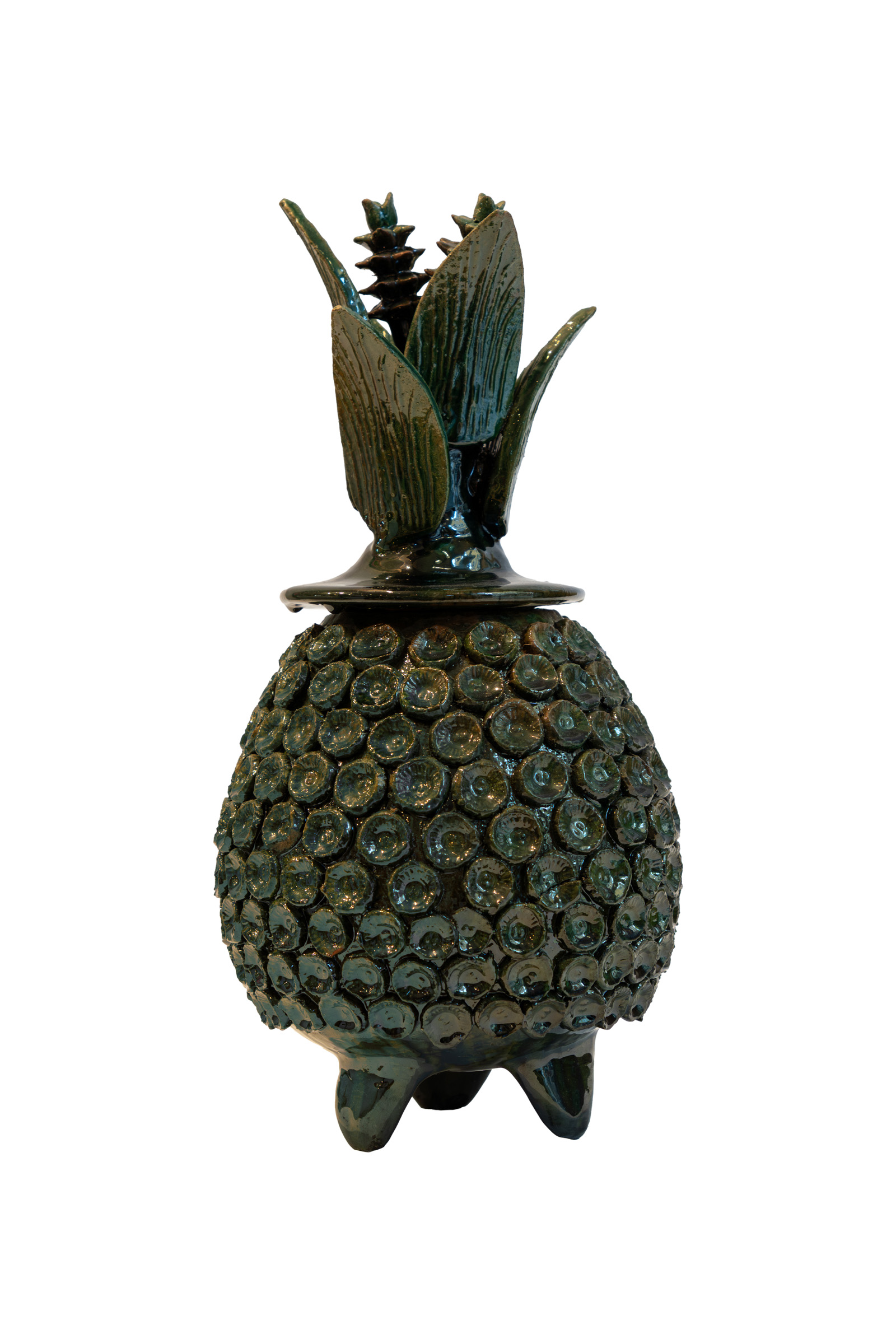 Mexican Ceramic Pineapple - Michoacán 35 Cm