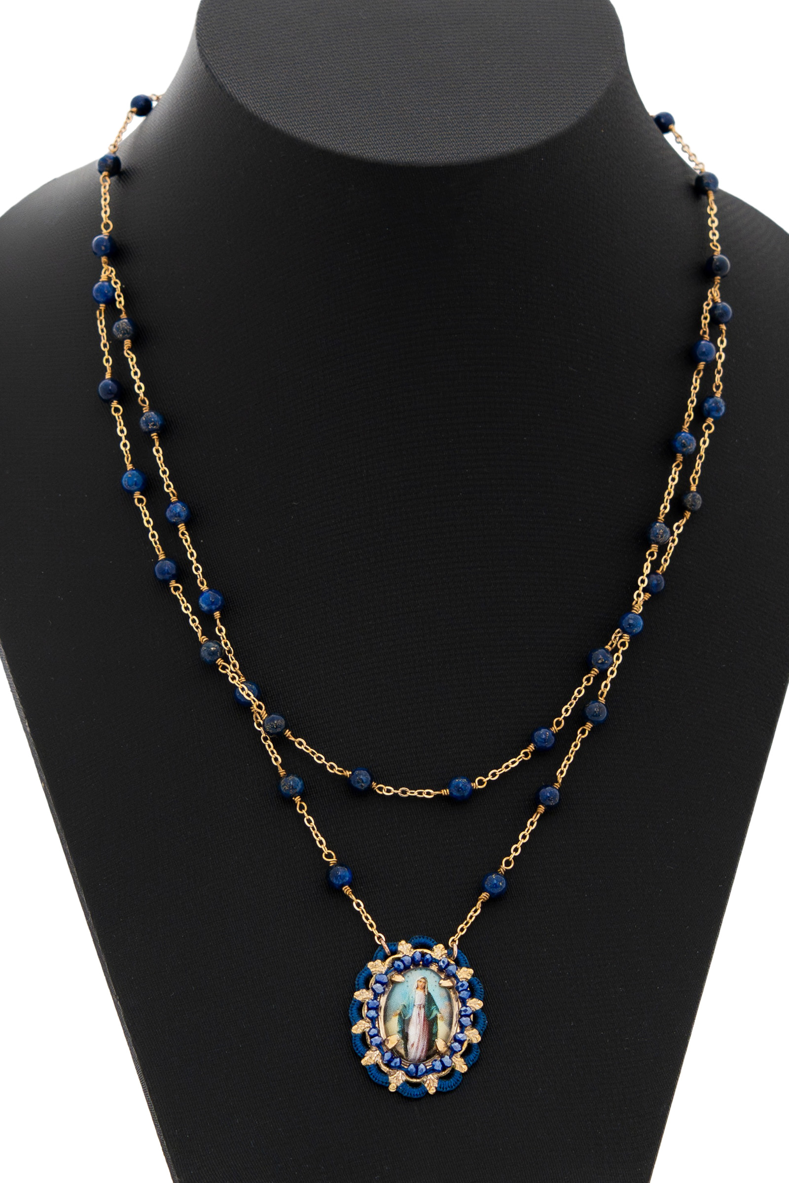 Collar virgen y lapizlazuli