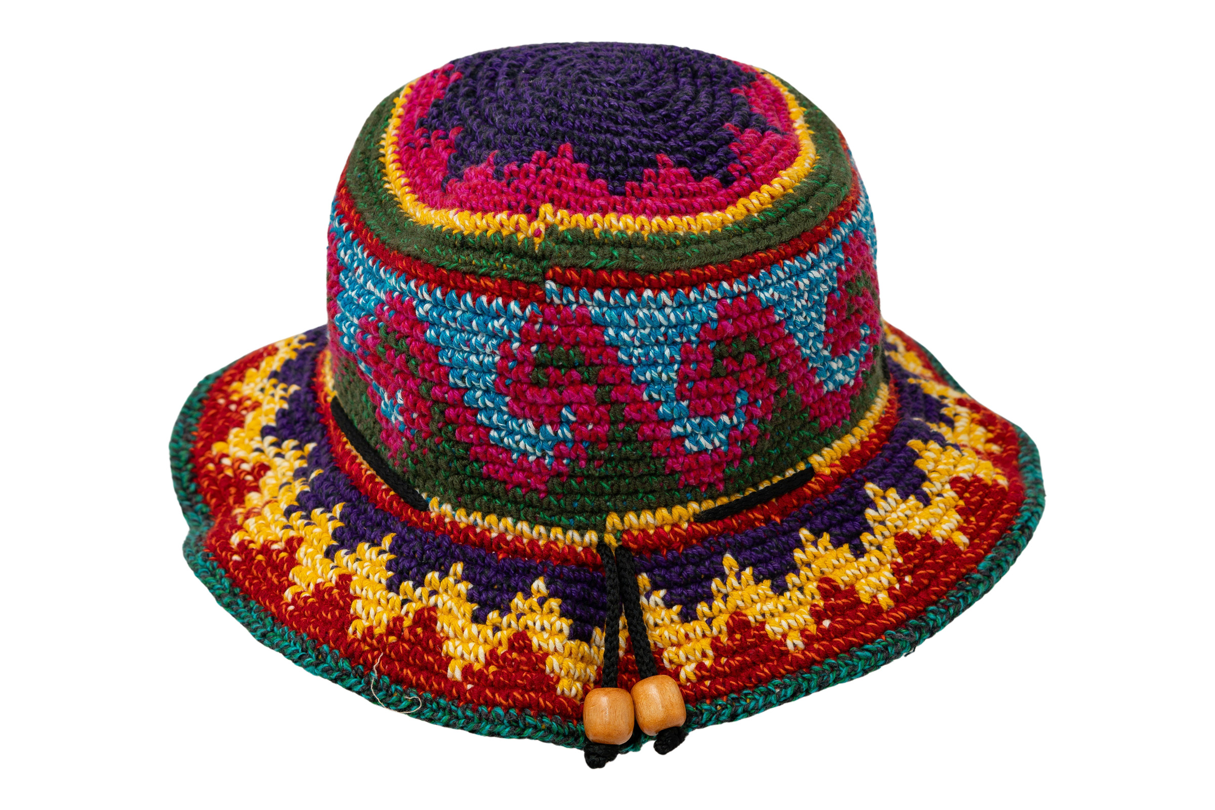 Sombrero tejido en hilo de algodón - Olas