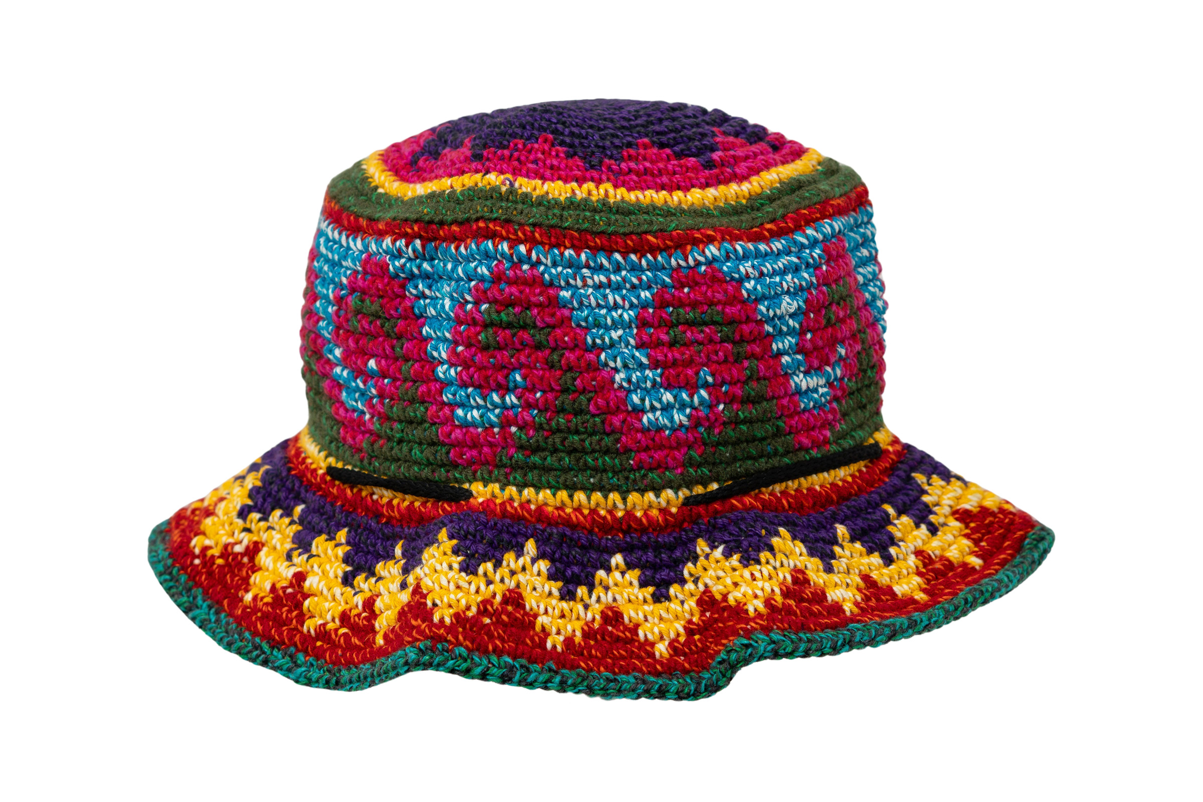 Sombrero tejido en hilo de algodón - Olas