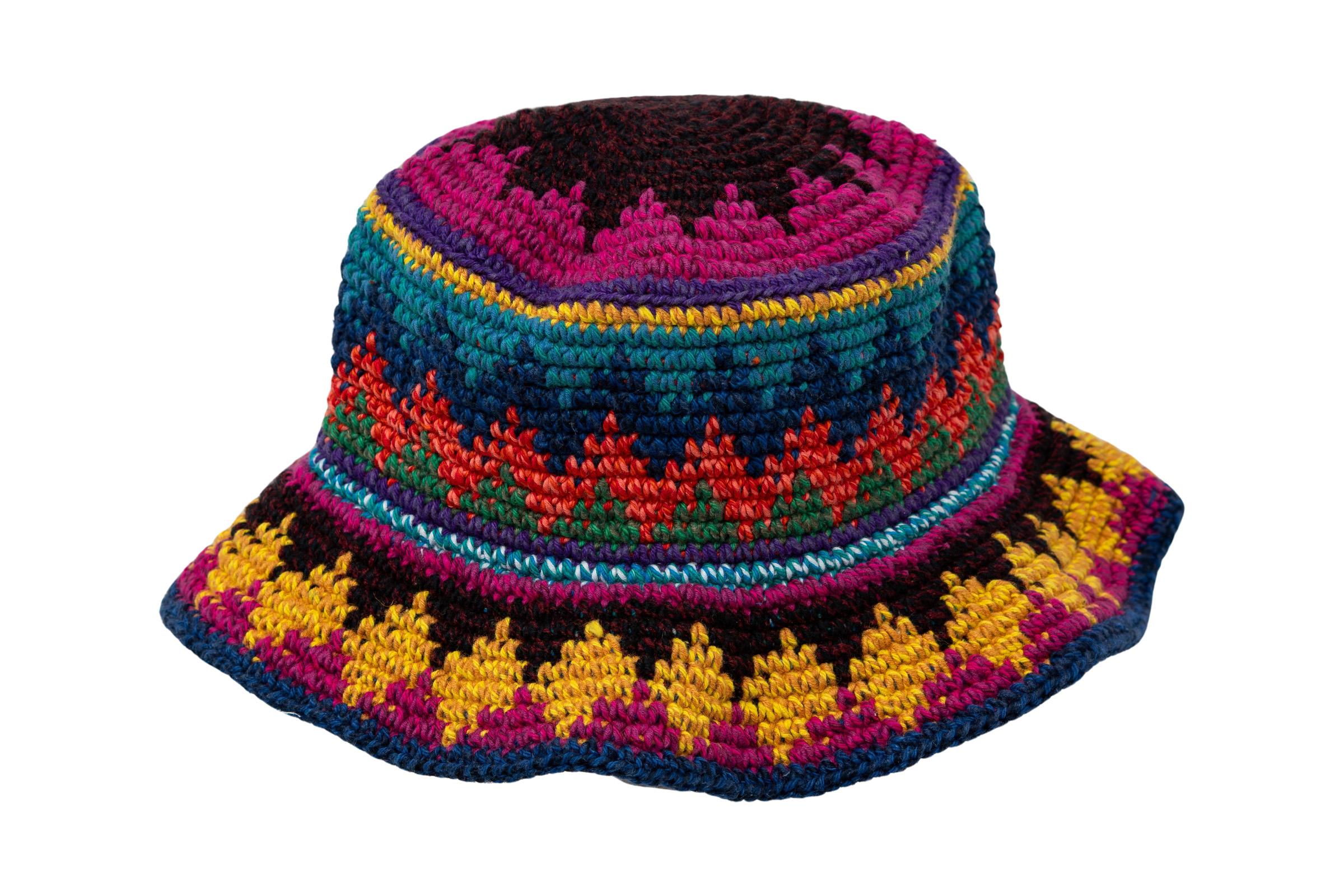 Sombrero tejido en hilo de algodón - Zig Zag