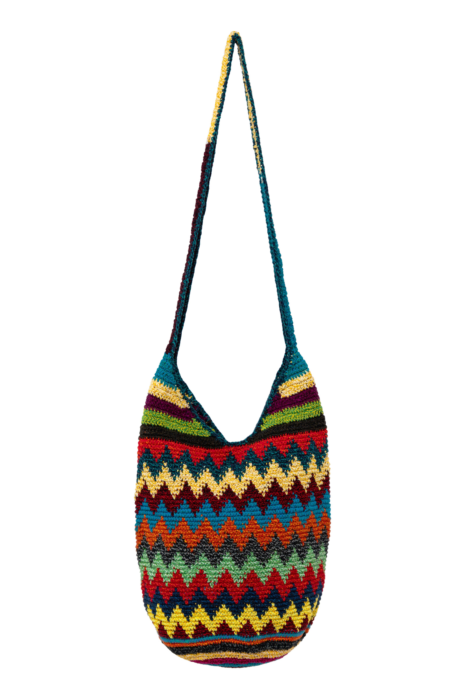 Cotton woven backpack - Zig Zag.