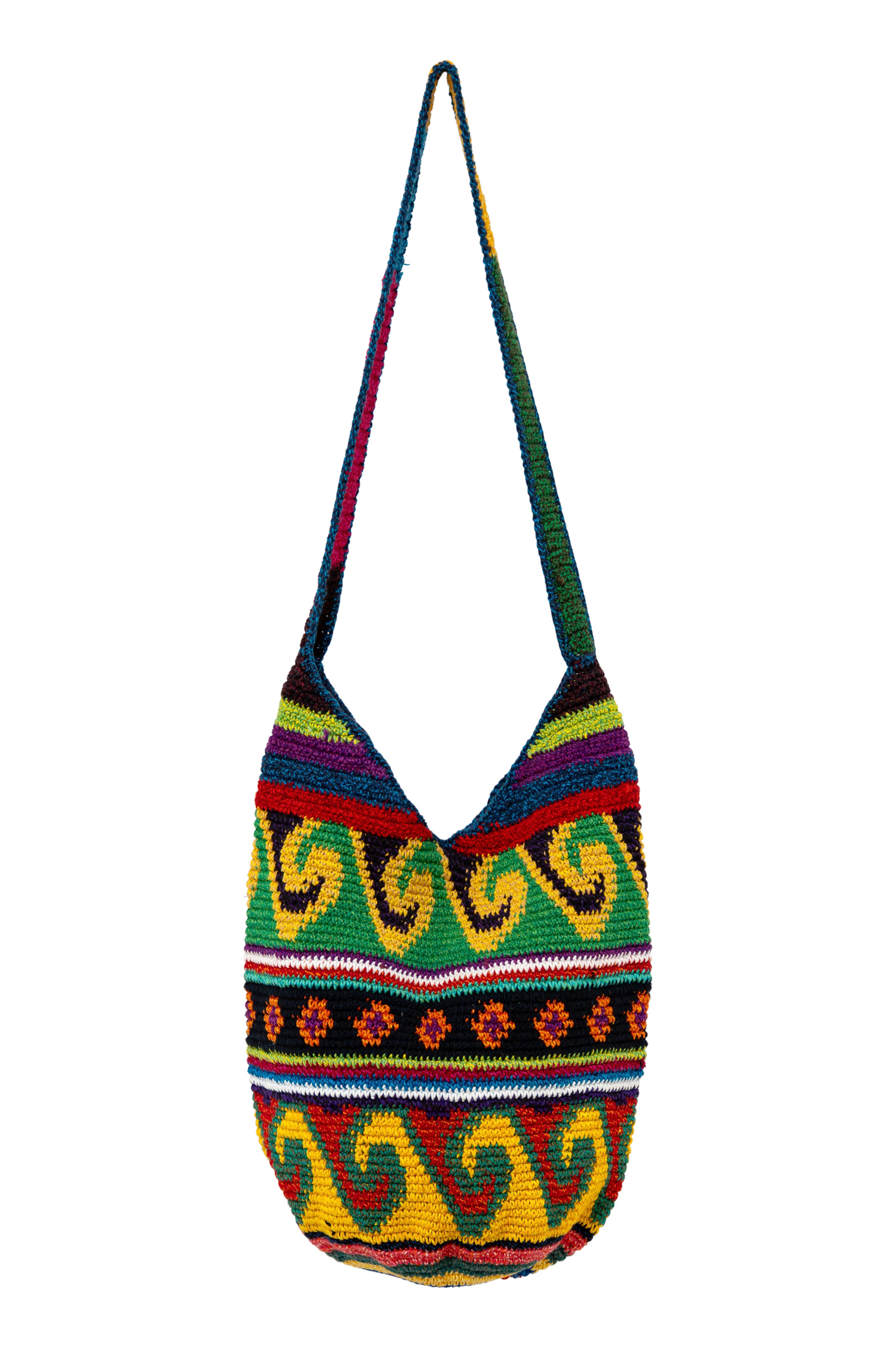 Cotton woven backpack - Waves.