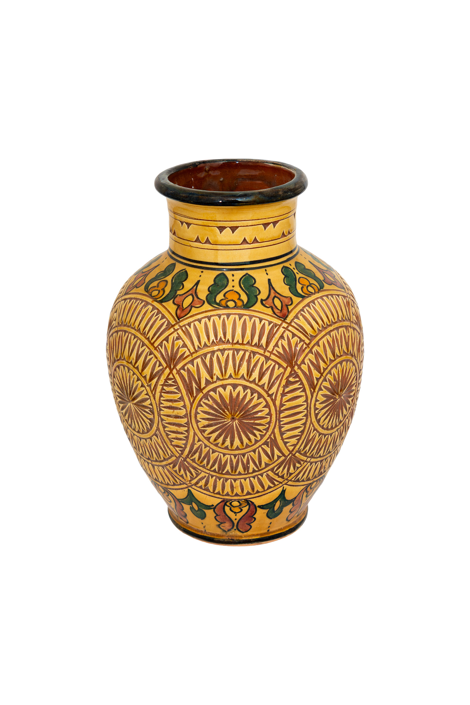 Jarrón en cerámica repujado 26 Cm.