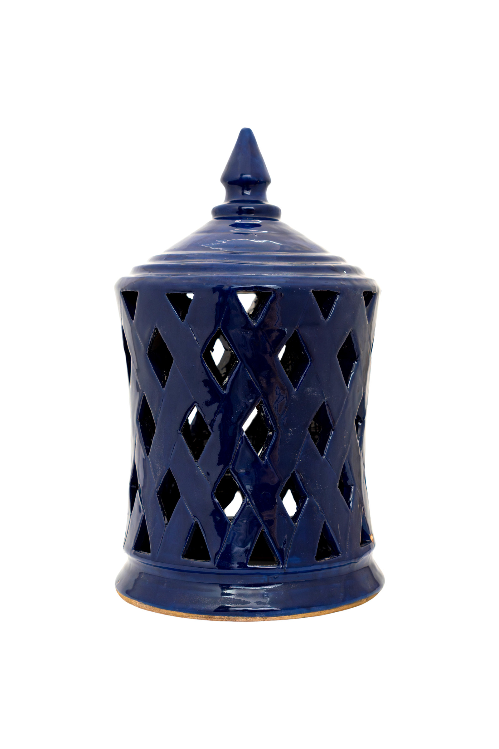 Farol Marroquí en cerámica azul - 40.