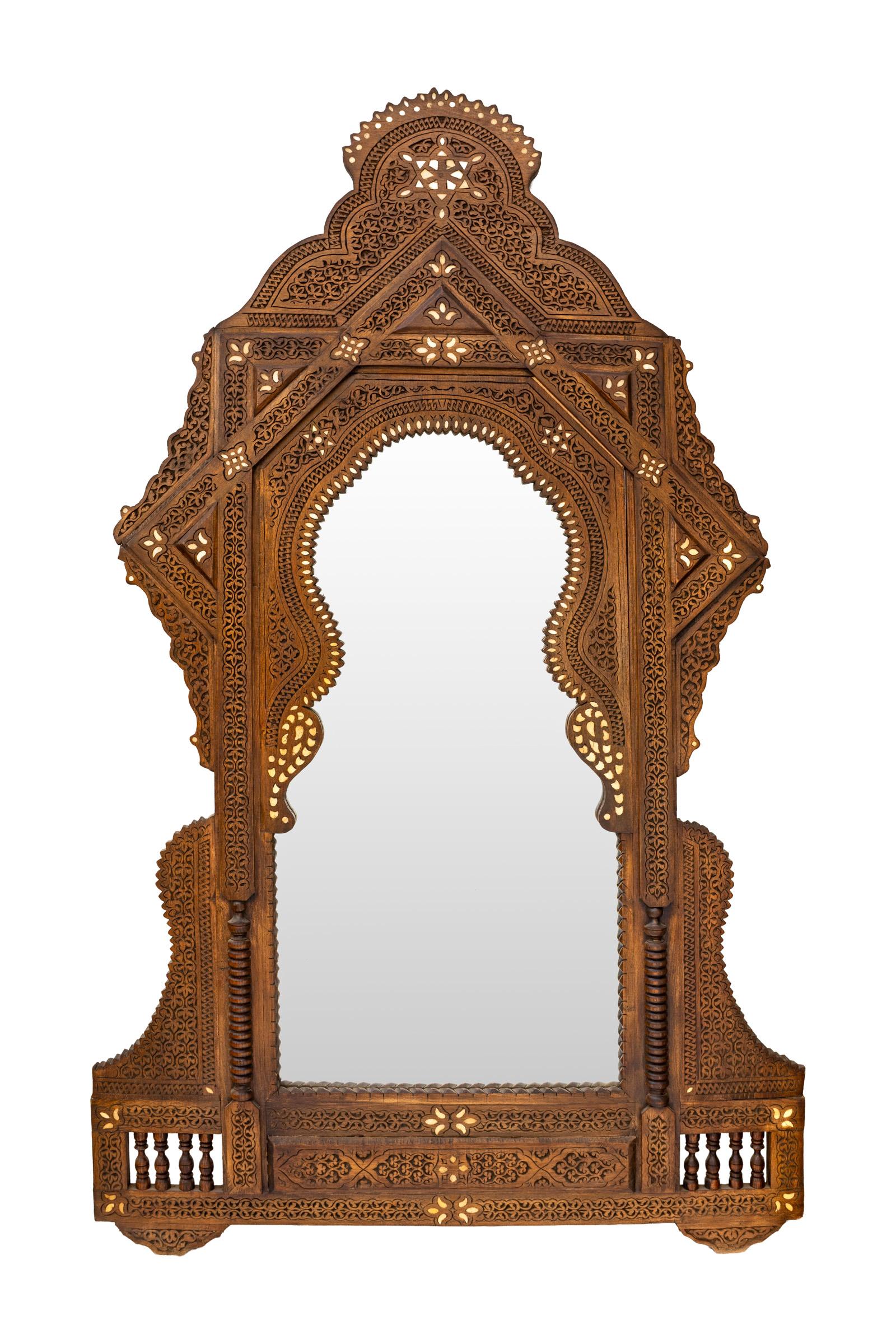 Espejo Marroquí con técnica Taracea.