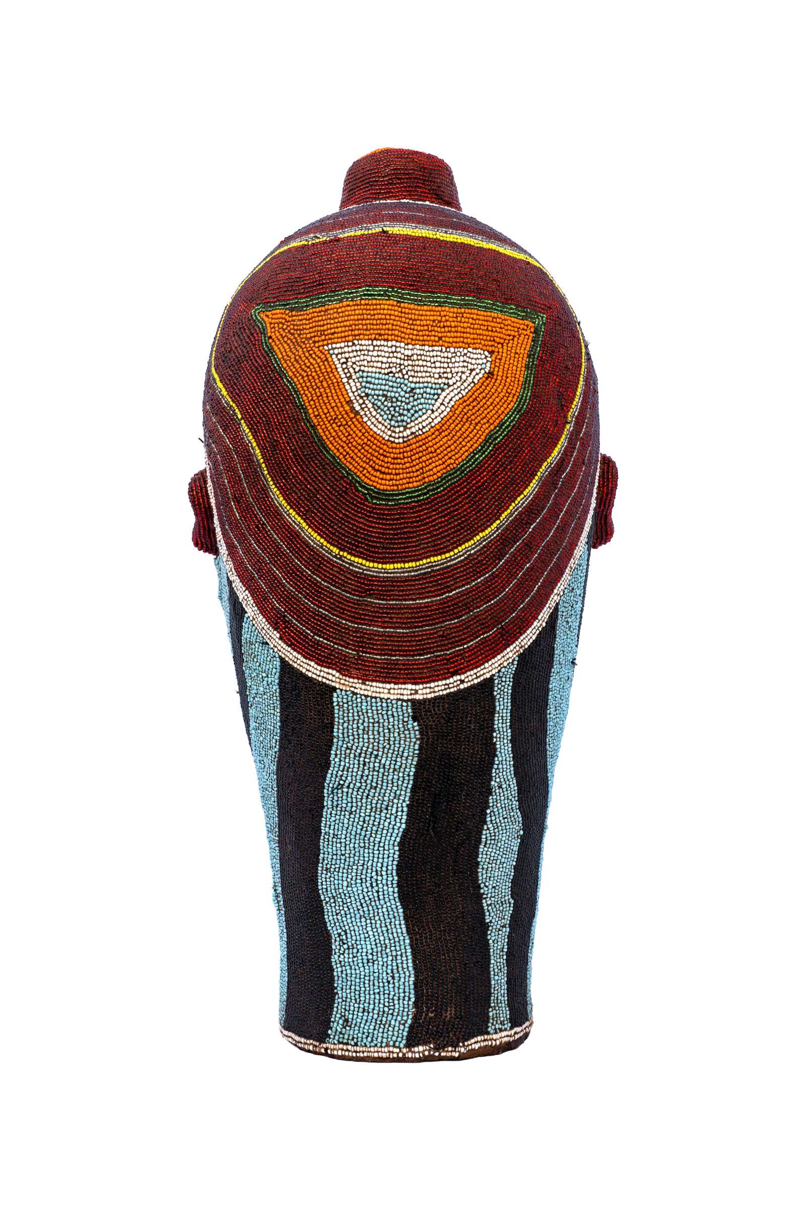 Mascara Bamileke con cuentas - 46 Cm.