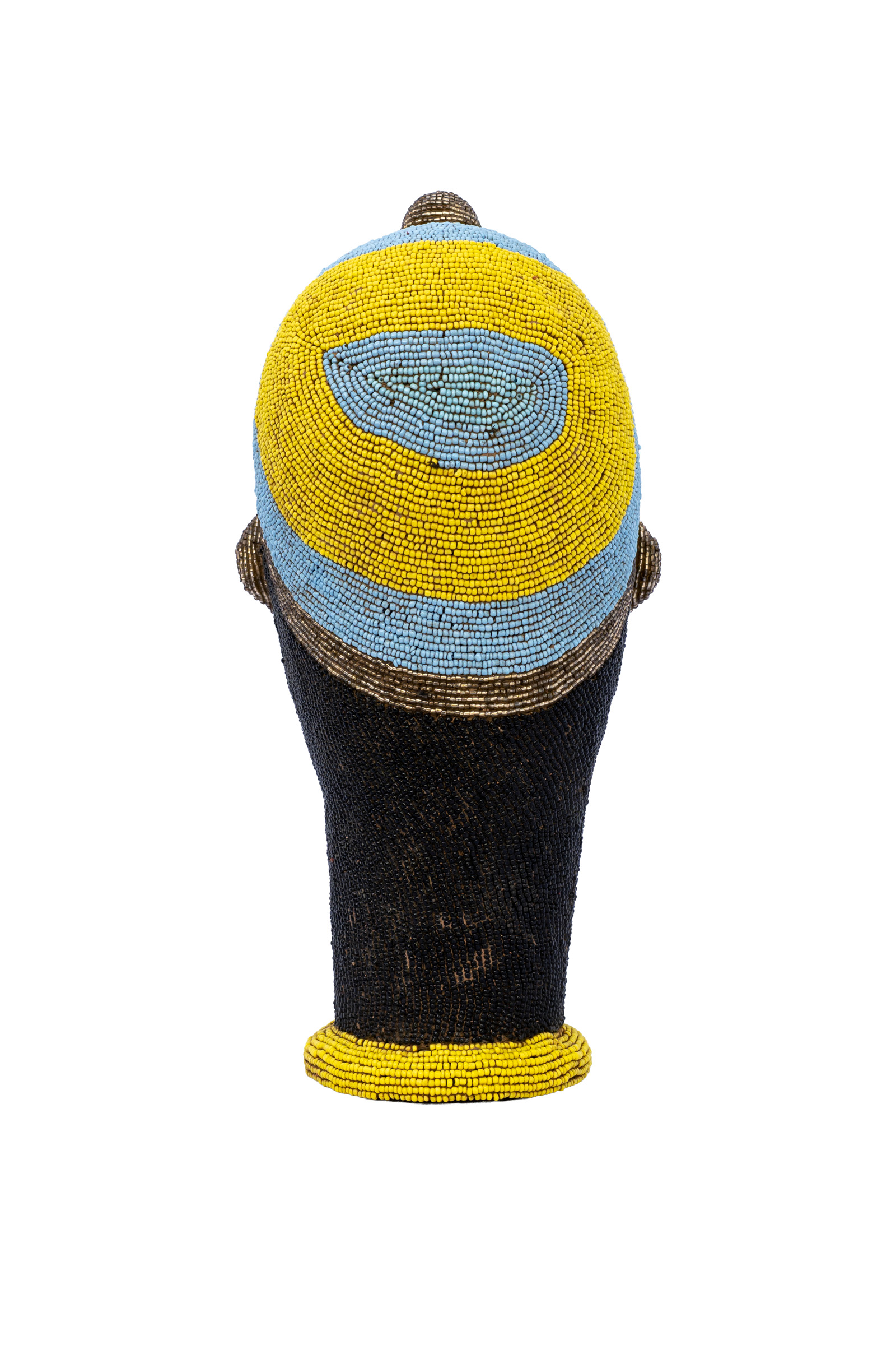 Mascara Bamileke con cuentas - 28 Cm.