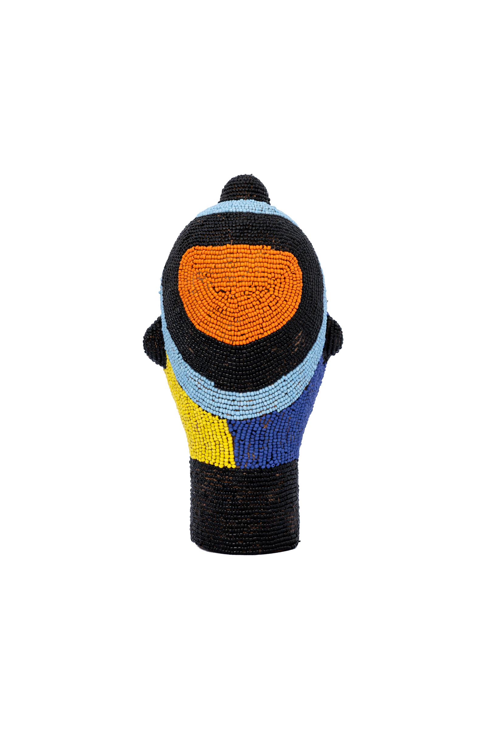 Mascara Bamileke con cuentas - 18 Cm.