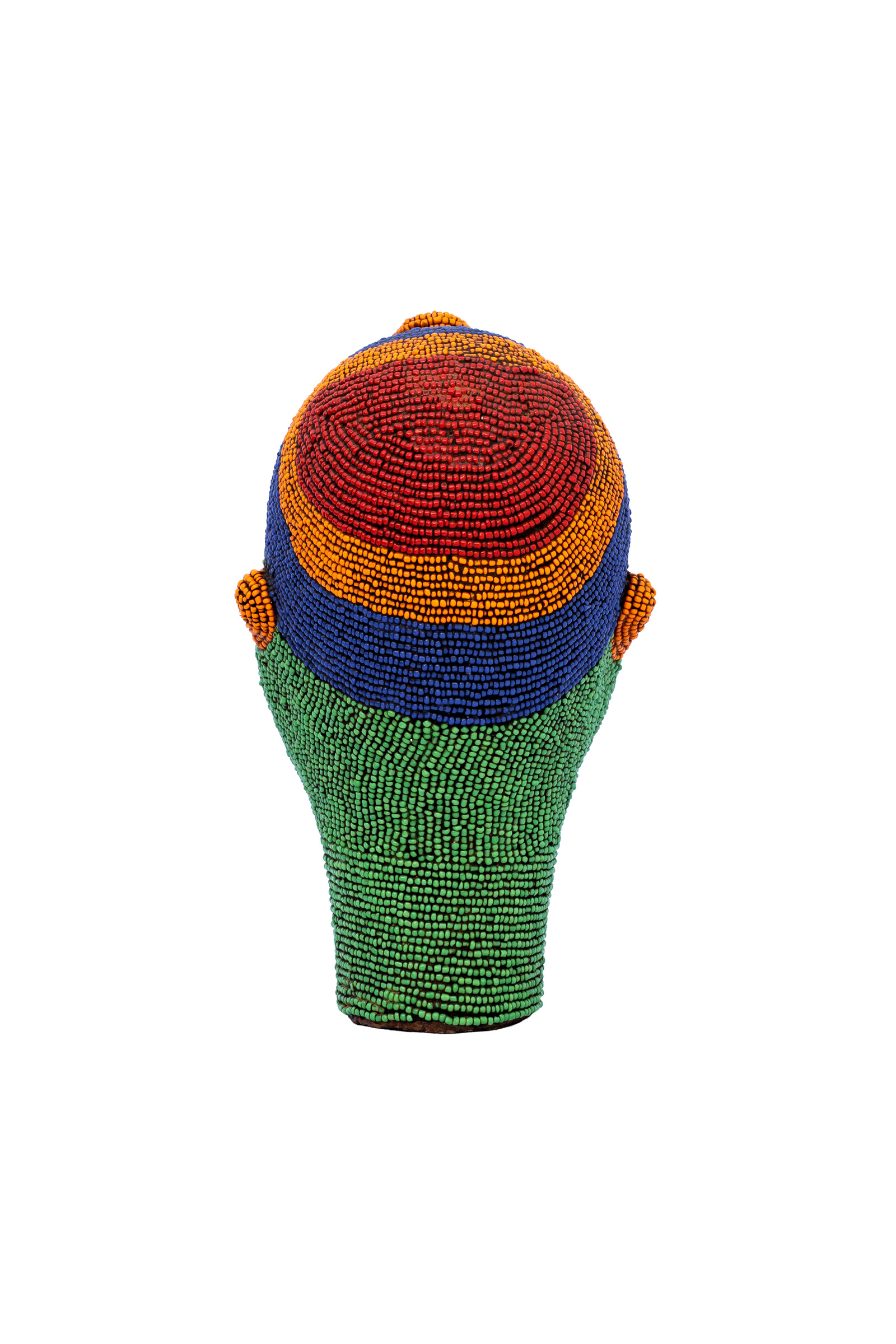 Mascara Bamileke con cuentas - 22 Cm.