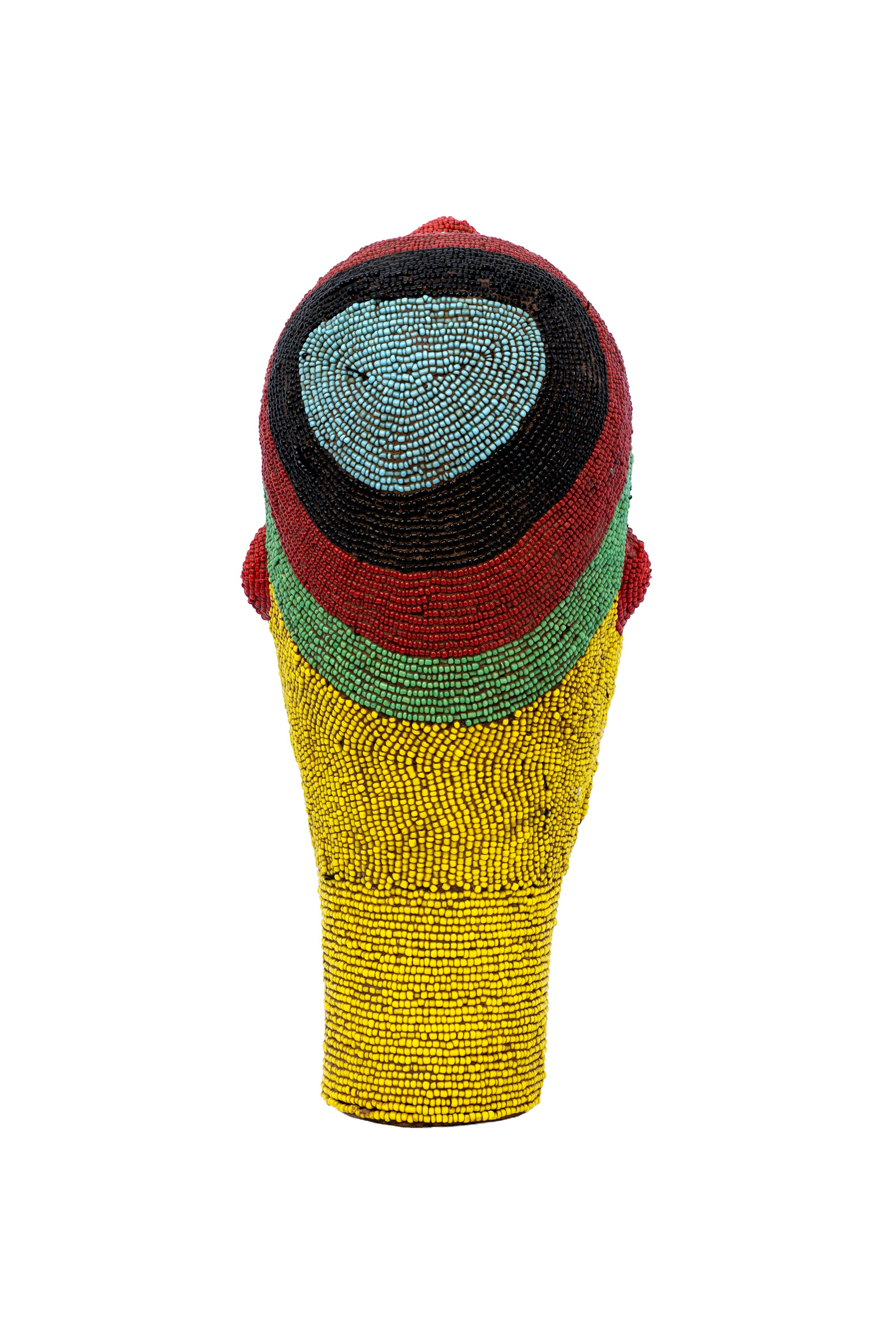 Mascara Bamileke con cuentas - 28 Cm.