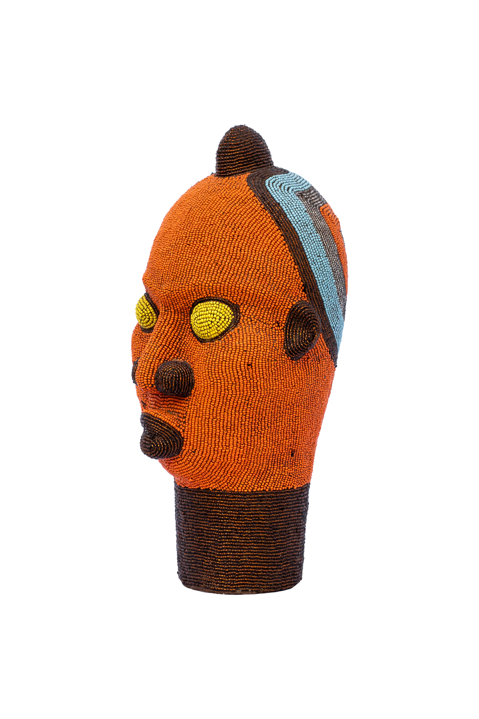 Mascara Bamileke con cuentas - 33 Cm.