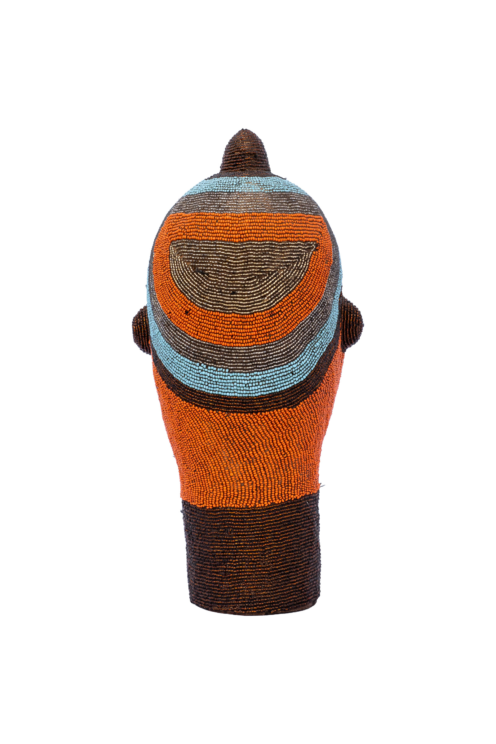 Mascara Bamileke con cuentas - 33 Cm.