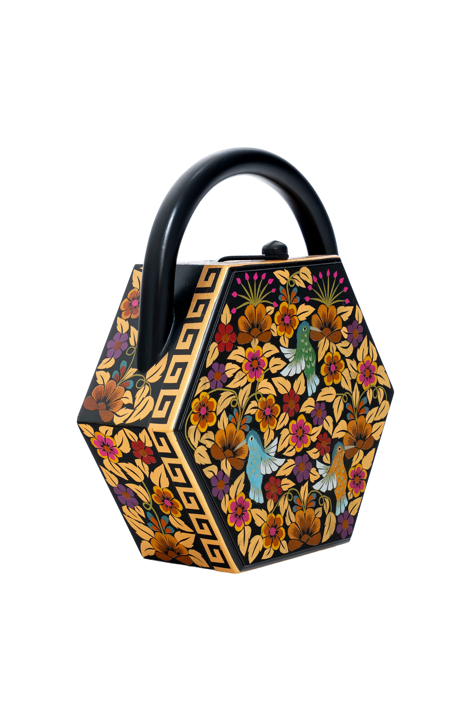 Bolso de mano con técnica Mopa Mopa - 26 Cm.