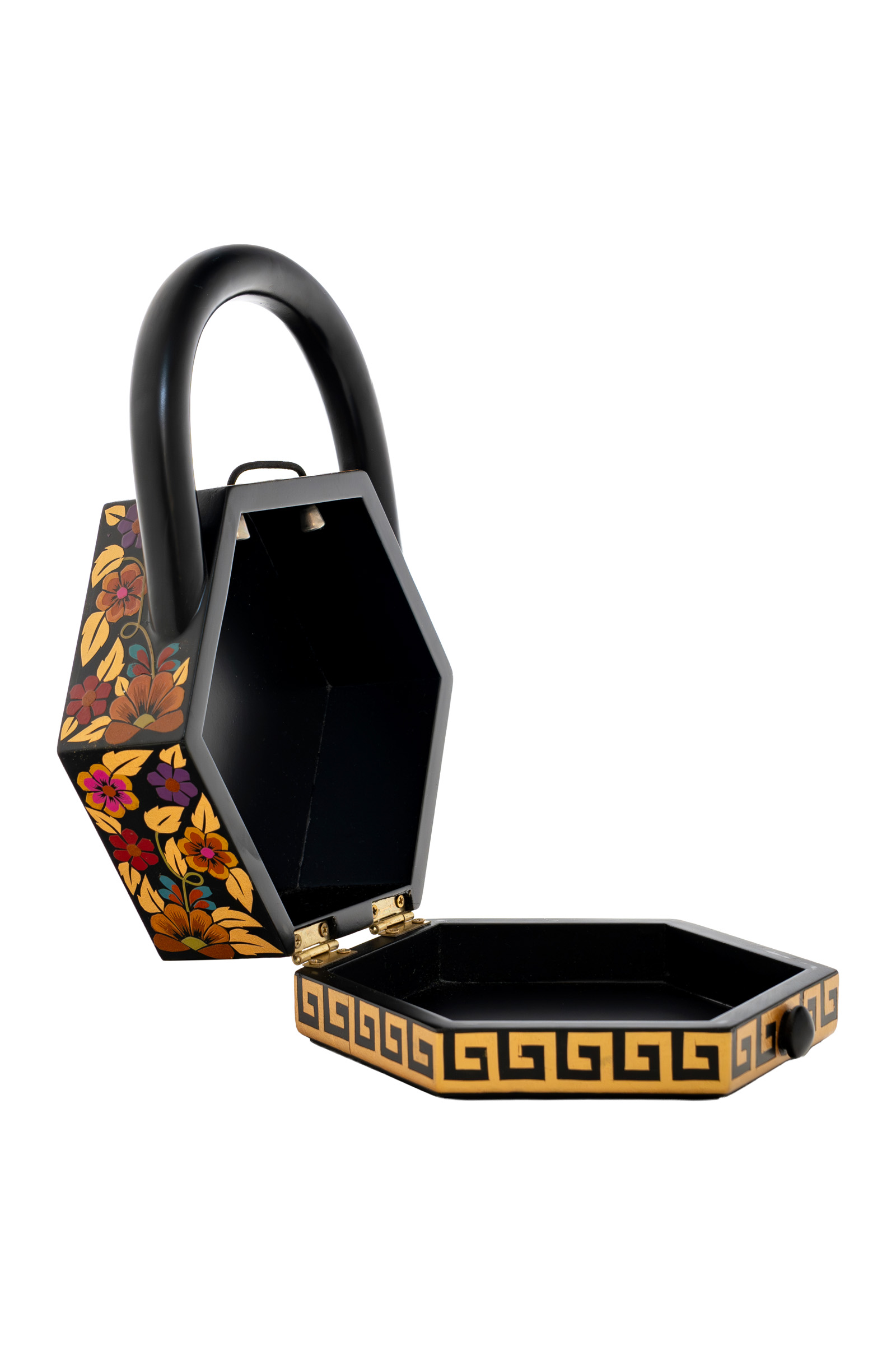 Bolso de mano con técnica Mopa Mopa - 26 Cm. 