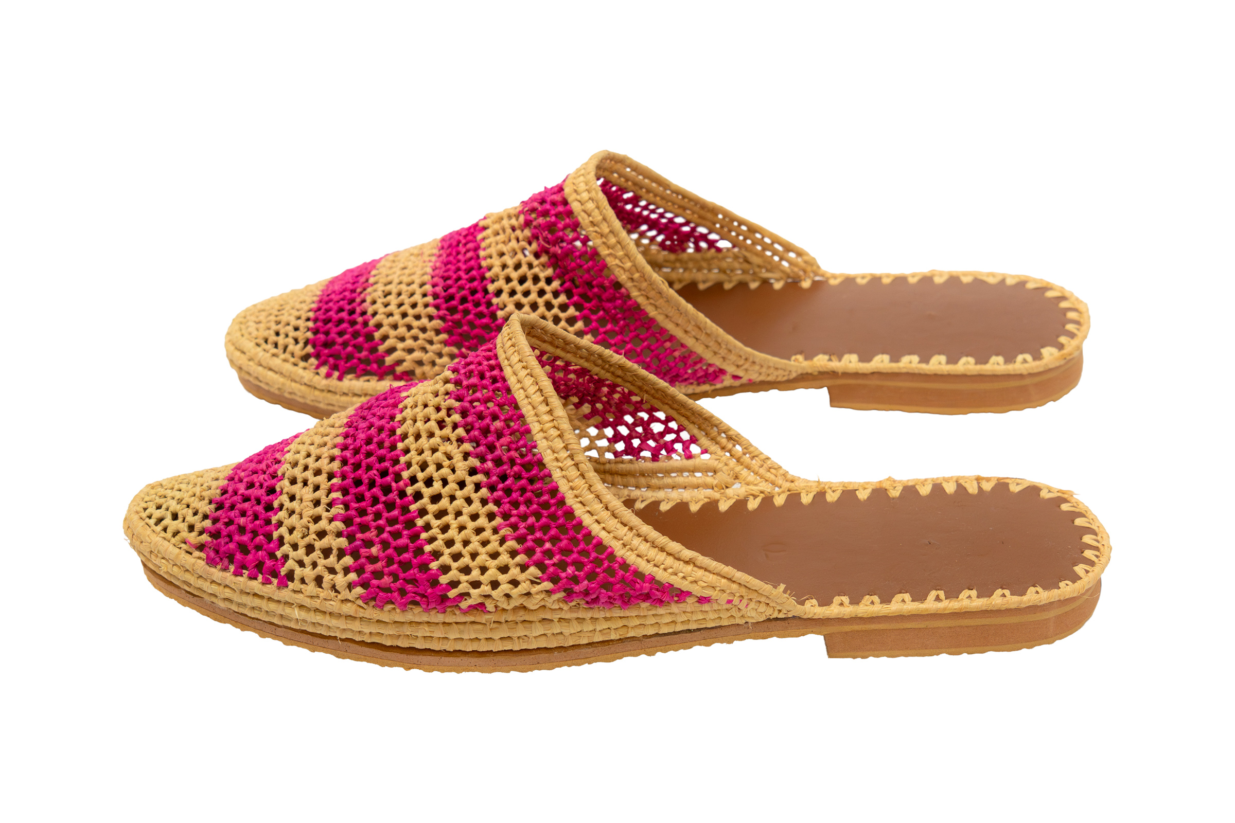 Sandalias marroquí en fibra natural