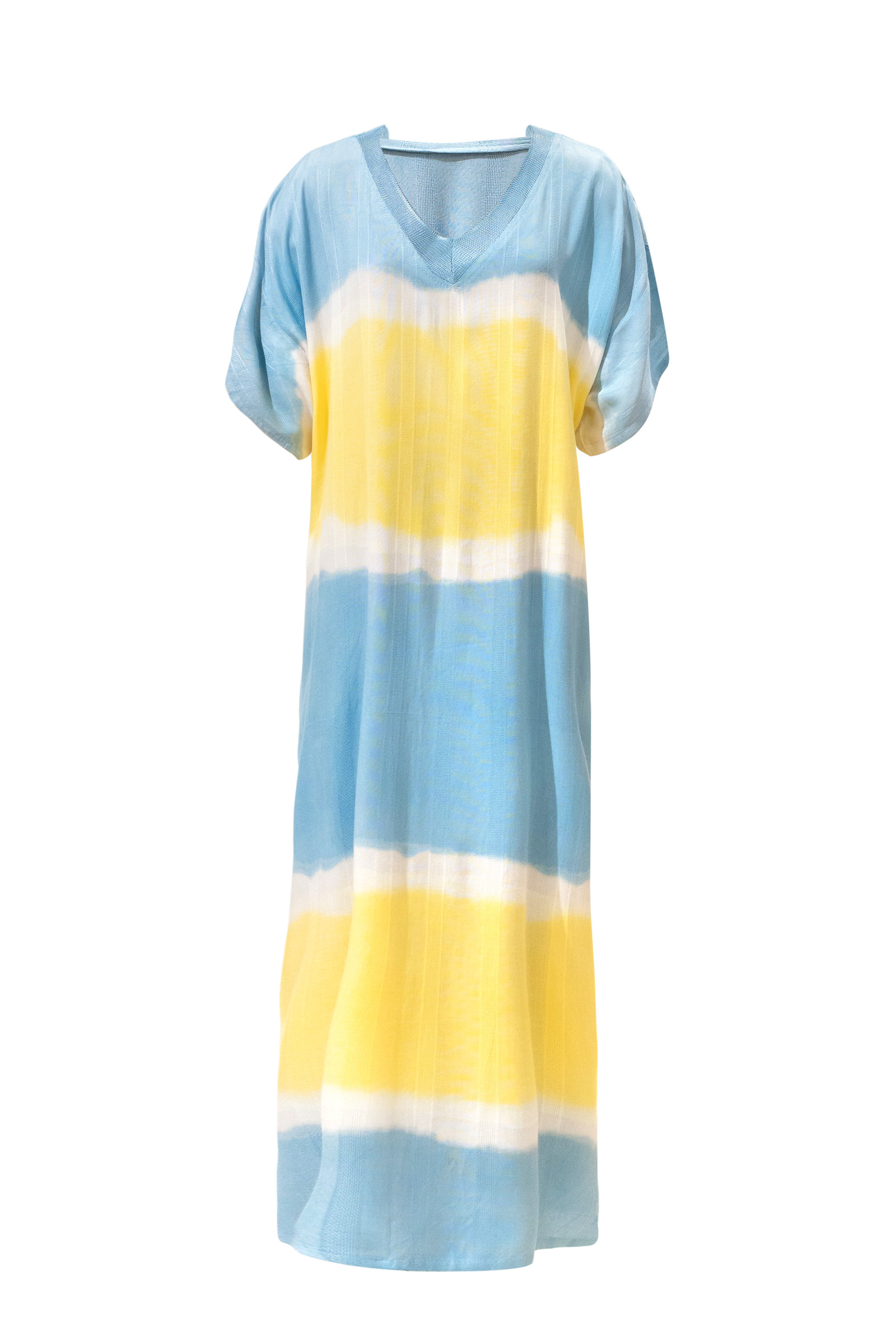 Caftán playero-Azul