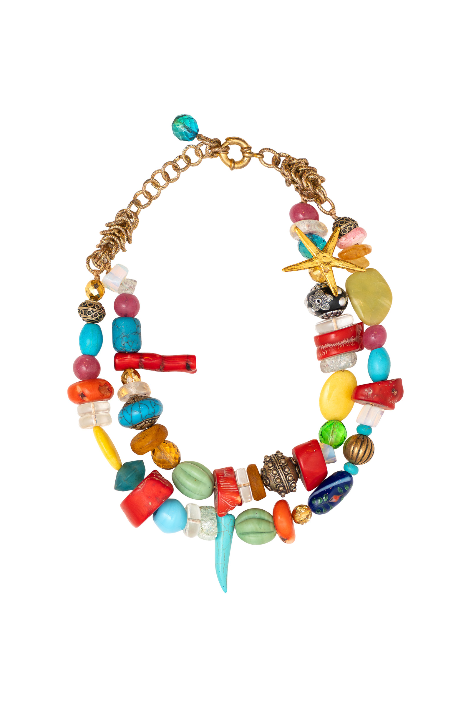 Collar corto-Tesoro multicolor