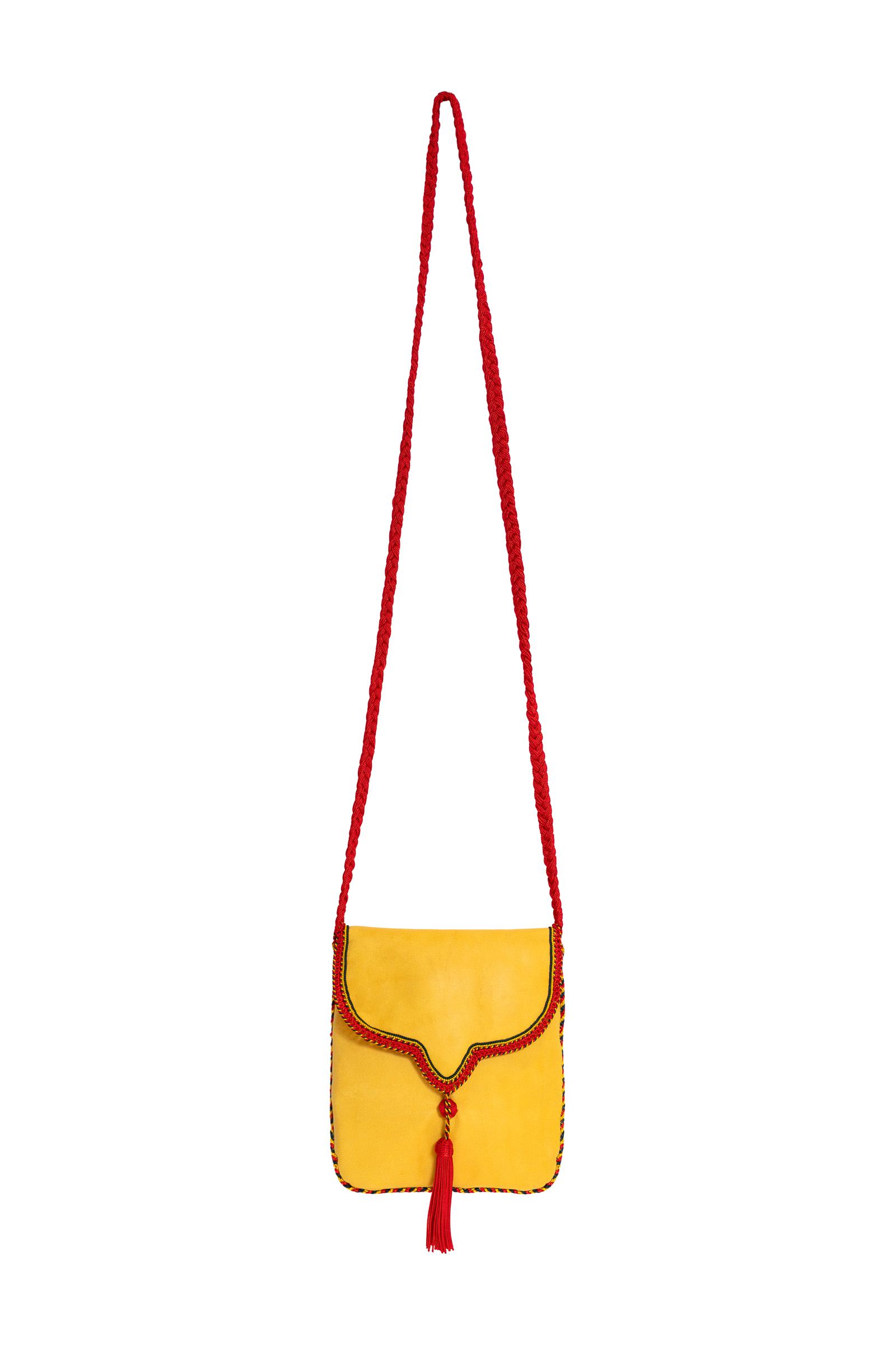 Bolso hilos de seda-amarillo